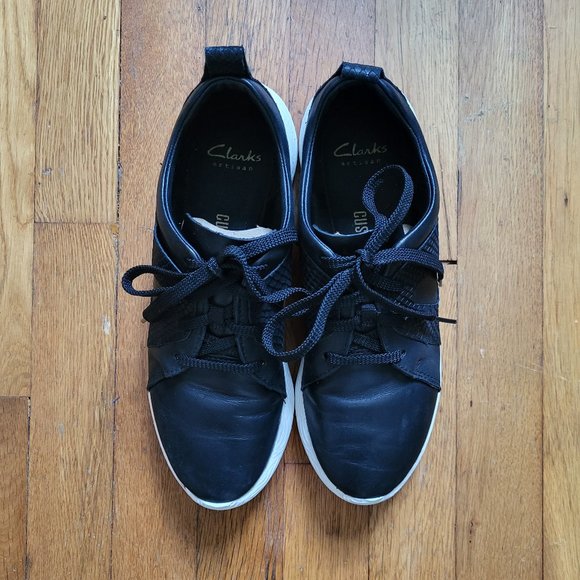 Clarks Crowley Faye Leather Sneaker - Size 8 - EUC - Picture 6 of 12